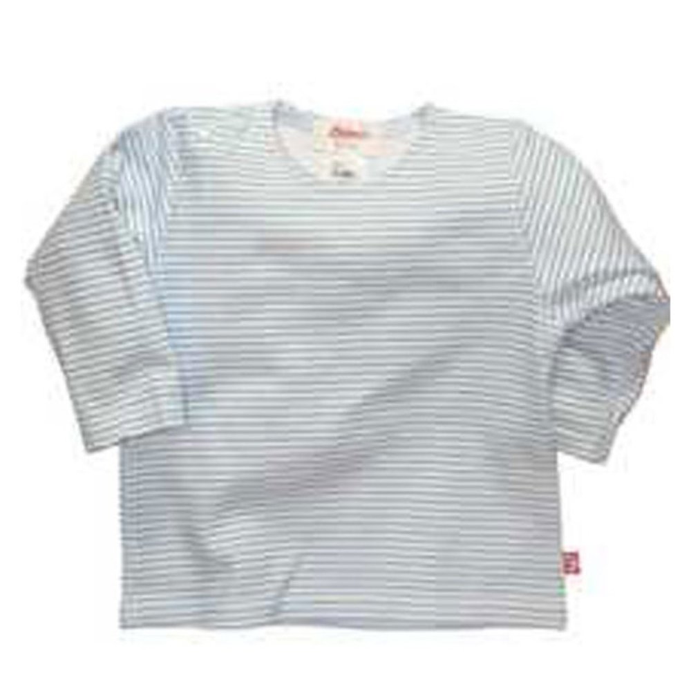 Zutano Blue and White Candy Stripe Long Sleeve Tee 6-12 mo